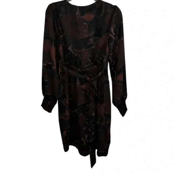 Evereve Allison Joy Sascha Surplice Faux Wrap Long Sleeve Dress Size Small - Picture 7 of 9